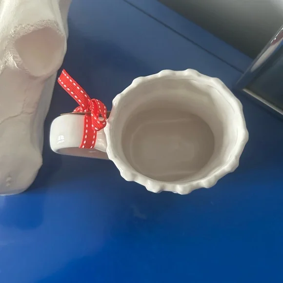 Rae Dunn Christmas Xmas Red and White Merry Christmas Stocking Mug - Picture 3 of 5